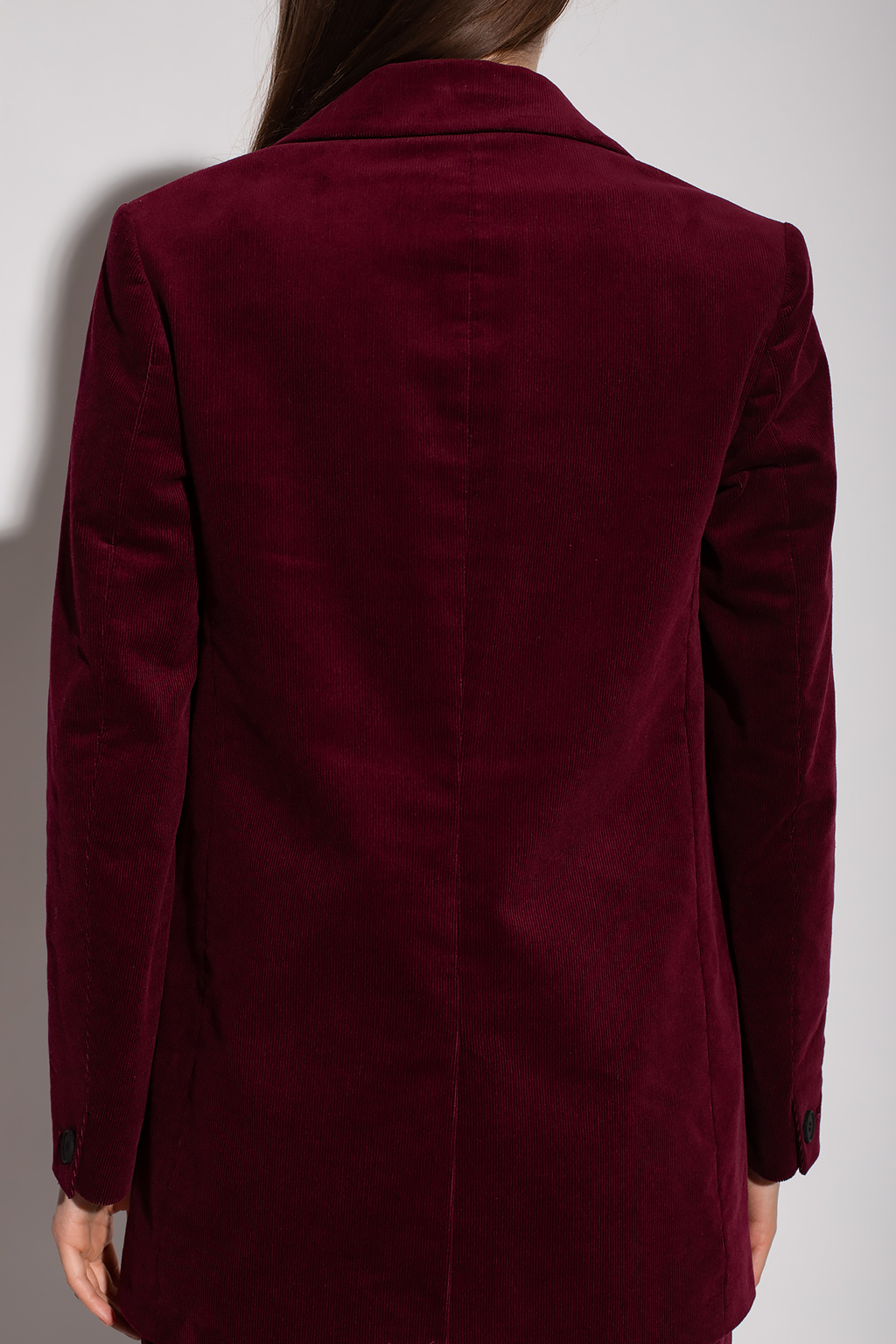 Burgundy corduroy online blazer